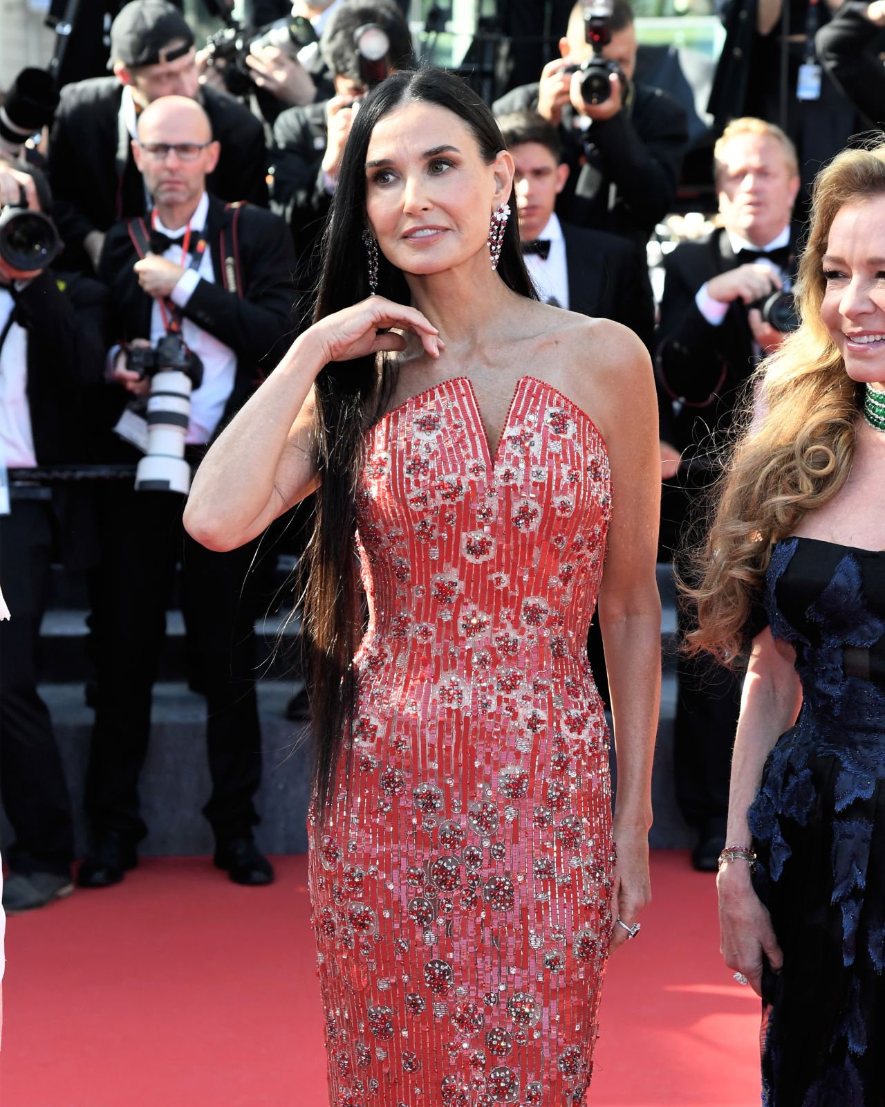 Demi Moore at Kinds Of Kindness Premiere 2024 Cannes Film Festival07